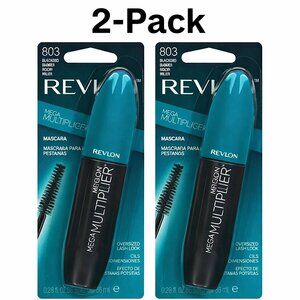 Revlon Mega Multiplier Mascara, 803 Blackend Brown (Pack of 2), 0.28 FL Ounce